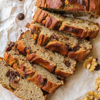 Grain-Free Chocolate Chip Banana Walnut Bread