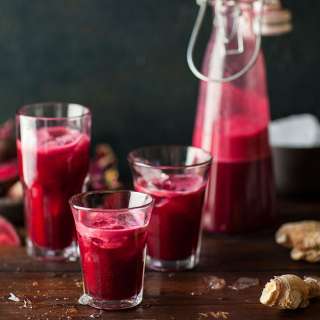 Beetroot, apple and ginger juice