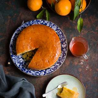 Orange & campari cake