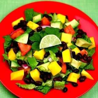 Black Bean, Avocado, and Mango Salad with Cilantro and Lime