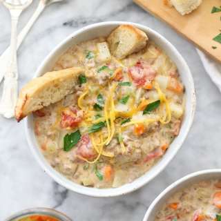 The Best Cheeseburger Soup