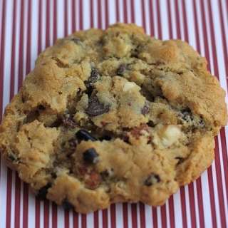 Oatmeal Cookies with Cinnamon Roasted Almonds, Cocoa Nibs, and Dark Chocolate