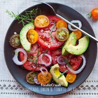 Avocado, Onion and Tomato Salad