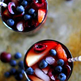 Cherry Blueberry Apple Sangria