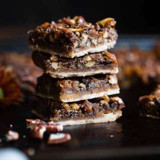 Vegan Pumpkin Spice Pecan Pie Bars