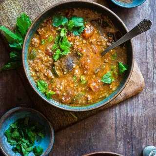Moroccan Instant-Pot Vegetable Beef Soup