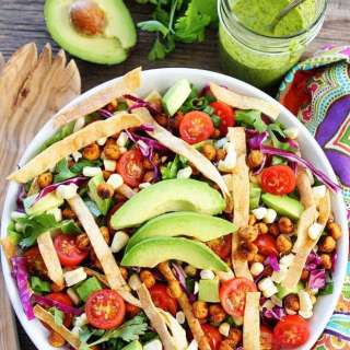 Roasted Chickpea Taco Salad
