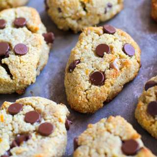 Chocolate Chip Orange Ginger Almond Scones (Paleo)