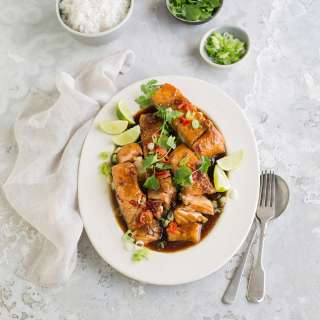 Instant Pot caramel salmon