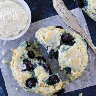 Blueberry Cream Cheese Biscuits