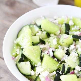 Cucumber Honeydew Salad with Feta