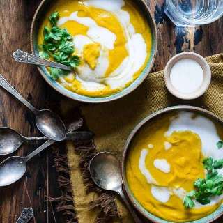 Curried Whole30 Paleo Butternut Squash Soup