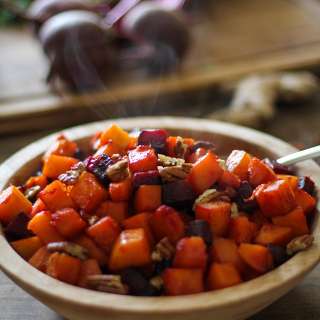 Orange Honey-Glazed Butternut Squash and Beets