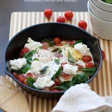 Pepperoni Italian Egg Skillet