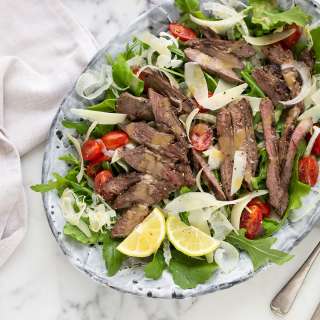 Ostrich steak tagliata in an instant pot (sous vide)