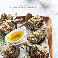 Grilled Artichokes with Garlic Butter