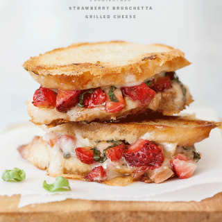 Strawberry Bruschetta Grilled Cheese