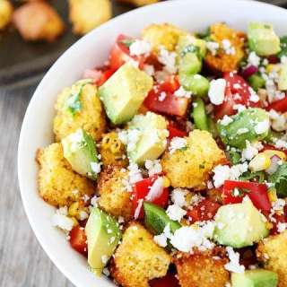 Jalapeño Cornbread Panzanella Salad