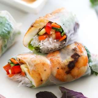 Vietnamese Grilled Shrimp Spring Rolls
