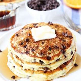 Orange Ricotta Chocolate Chip Pancakes