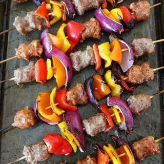 Sausage and Pepper Skewers