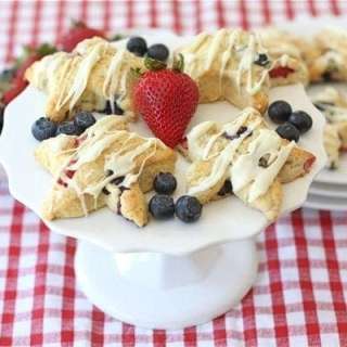 Red, White, & Blue Scones