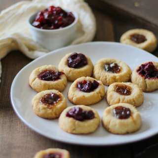 Cardamom Almond Paleo Thumbprint Cookies
