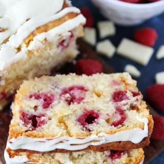 Raspberry White Chocolate Loaf Cake