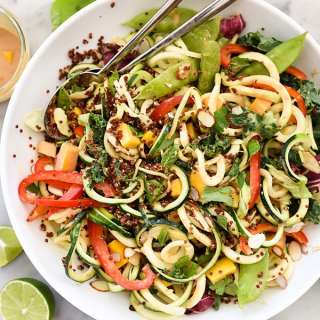 Thai Zucchini Noodle and Quinoa Salad