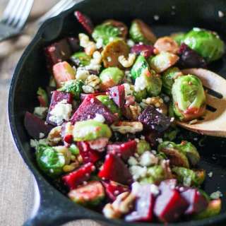 Honey Glazed Brussels Sprouts and Beets