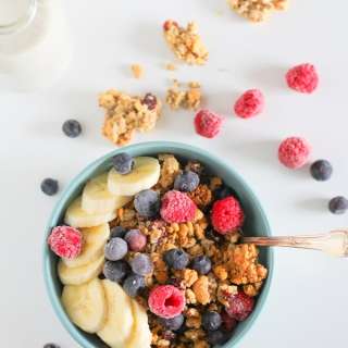 Coconut Walnut Sunflower Seed Paleo Granola