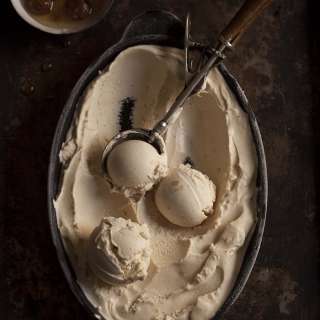 Ginger miso ice cream (vegan)