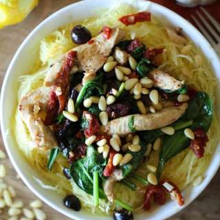 Greek Spaghetti Squash with Chicken
