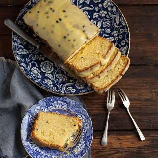 Passion fruit curd loaf cake (granadilla cake)