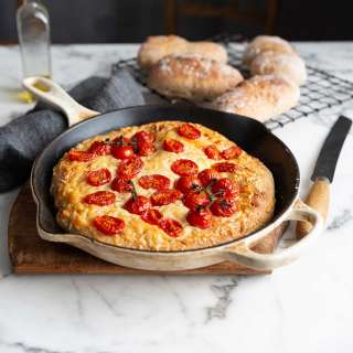 Easy ciabatta panini, and cheese& tomato bread 