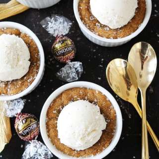 Deep Dish Gingerbread Truffle Cookies