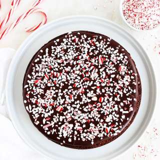 Peppermint Flourless Chocolate Cake