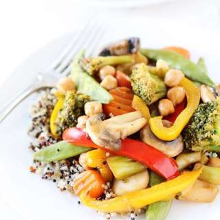Easy Chickpea Vegetable Stir Fry
