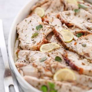 Roast Turkey Breast with Lemon and Oregano