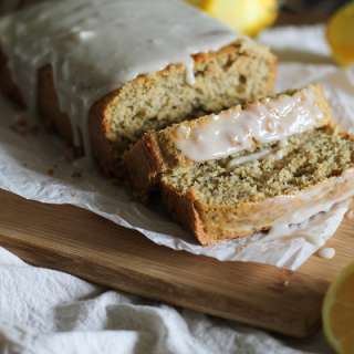 Gluten Free Lemon Poppy Seed Bread with Honey-Lemon Glaze
