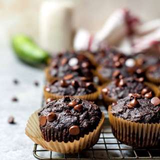 Healthy Chocolate Zucchini Muffins