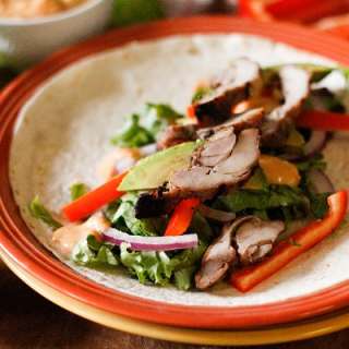 Southwest Grilled Tequila Chicken Wraps