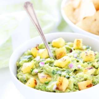 Grilled Pineapple Guacamole