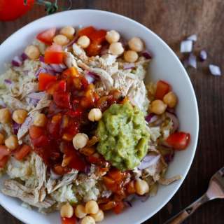 Shredded Chicken Burrito Bowls