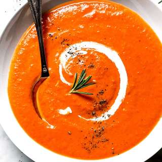 Roasted Tomato and Red Pepper Soup