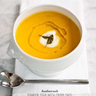 Pumpkin Soup with Crispy Sage