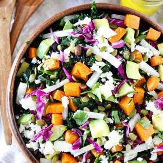 Sweet Potato and Black Bean Kale Salad