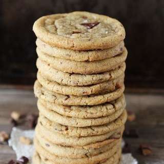 Brown Butter Toffee Chocolate Chunk Cookies