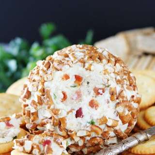 Bacon Cheddar Pretzel Cheese Ball