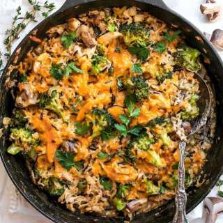 Cheesy Chicken Broccoli Rice Casserole